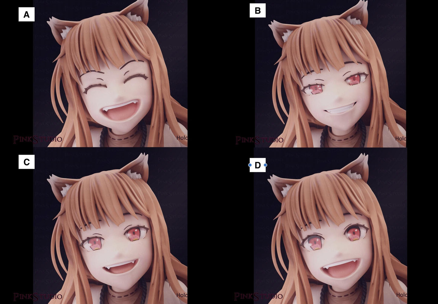 Holo Inspired Fanart Spice and Wolf Resin Model Kit 17cm