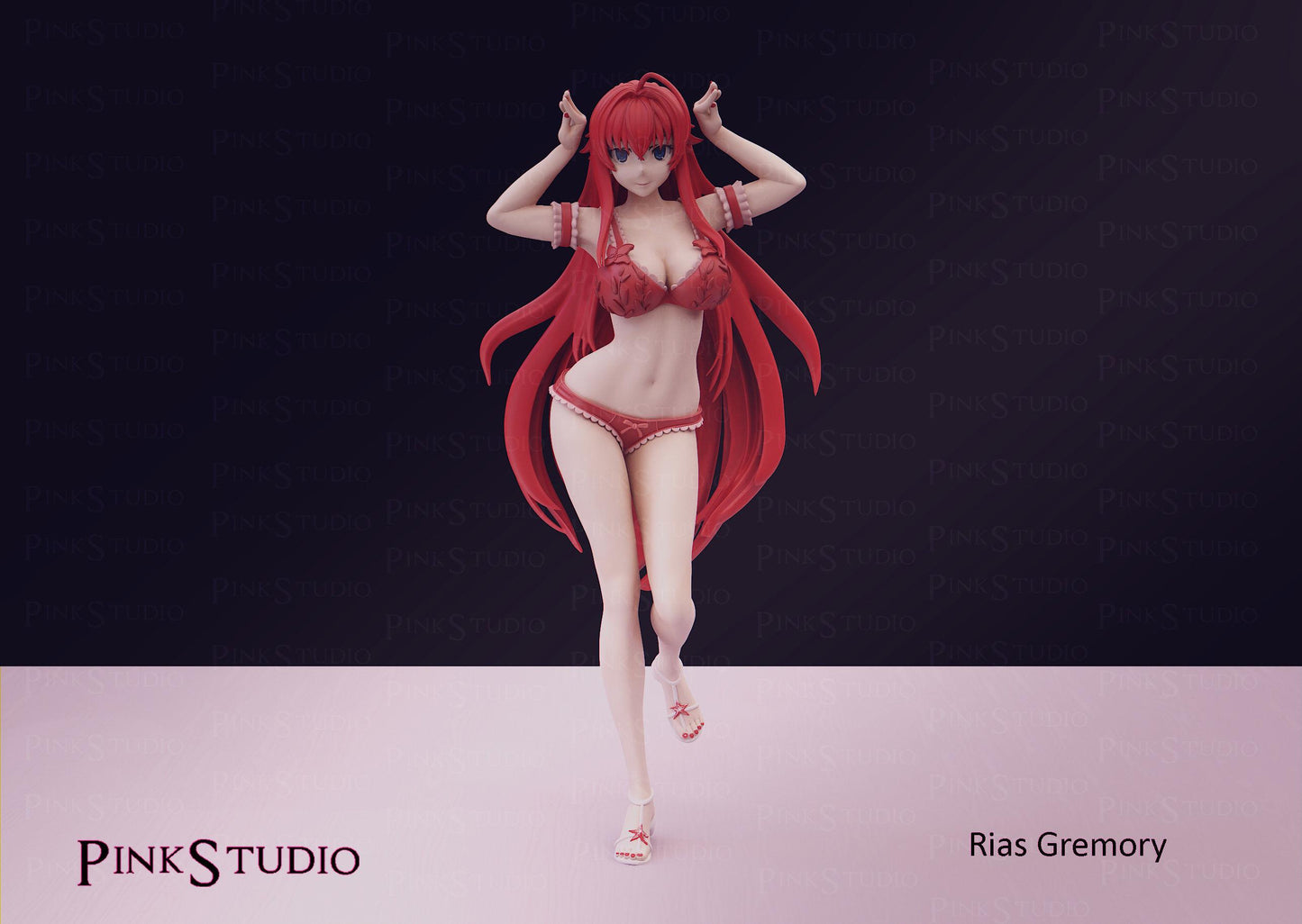 Rias Gremory Inspired Fanart High School DxD Resin Model Kit