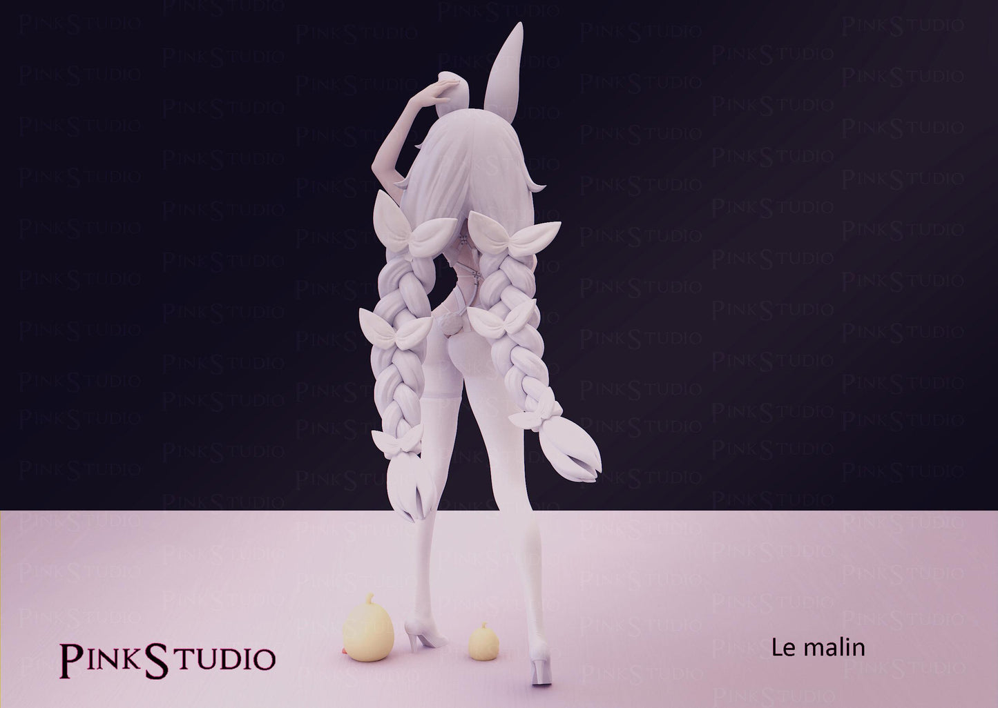 Azur Lane Inspired Fanart Le Malin Resin Model Kit 17cm