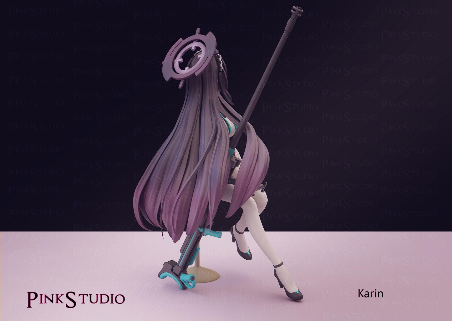 Blue Archive Inspired Fanart Karin Resin Model Kit 14.5cm