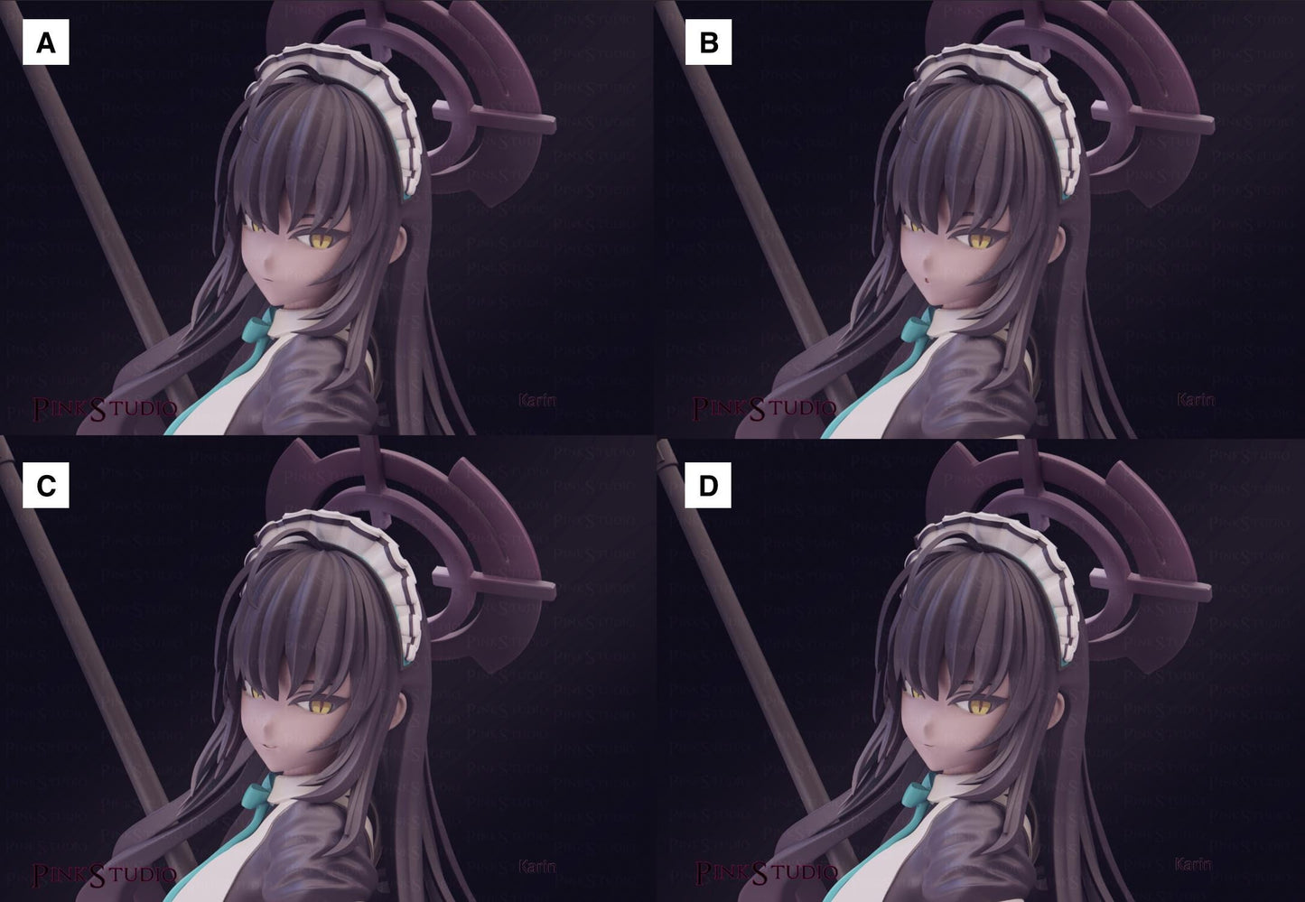 Blue Archive Inspired Fanart Karin Resin Model Kit 14.5cm