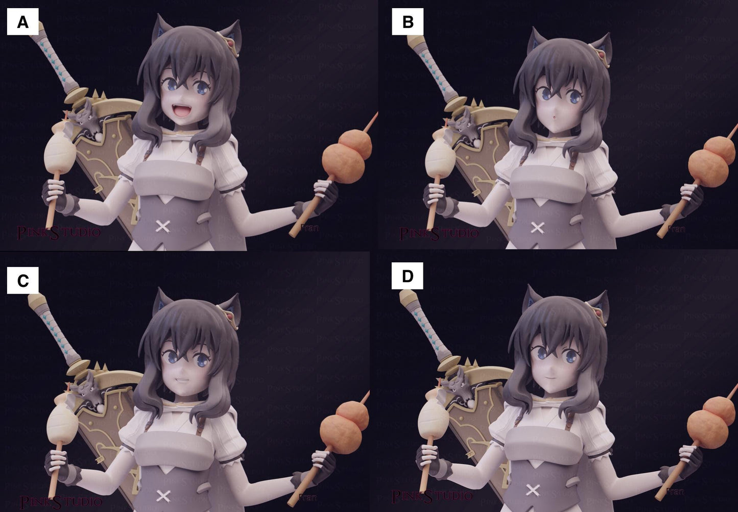 Reincarnated as a Sword Inspired Fanart Fran Resin Model Kit 19cm