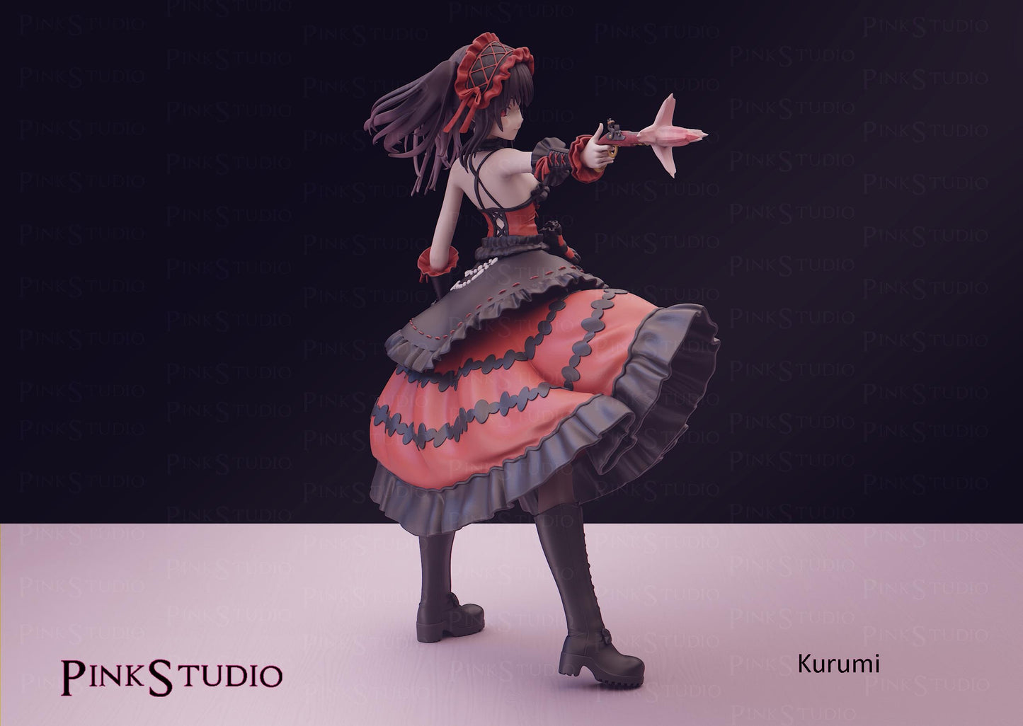 Kurumi Tokisaki Inspired Fanart Date A Live Resin Model Kit 19.5cm
