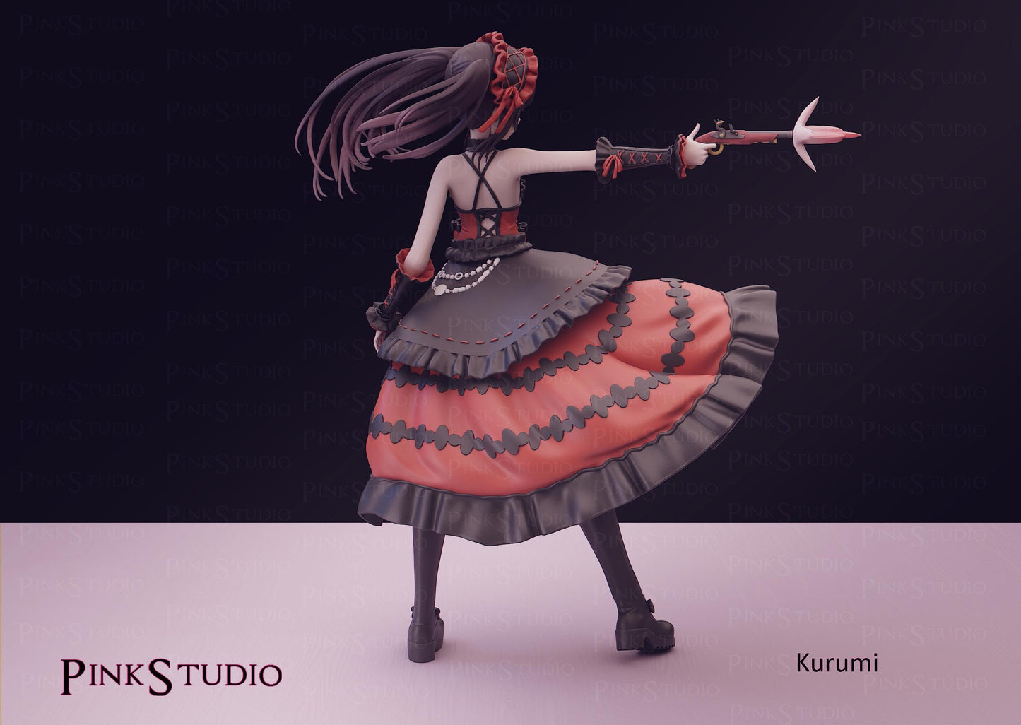 Kurumi Tokisaki Inspired Fanart Date A Live Resin Model Kit 19.5cm