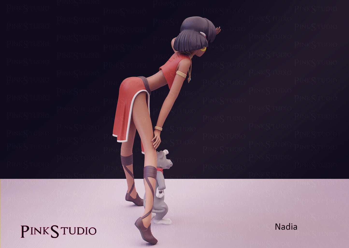 The Secret of Blue Water Inspired Fanart Nadia Resin Model Kit 16cm