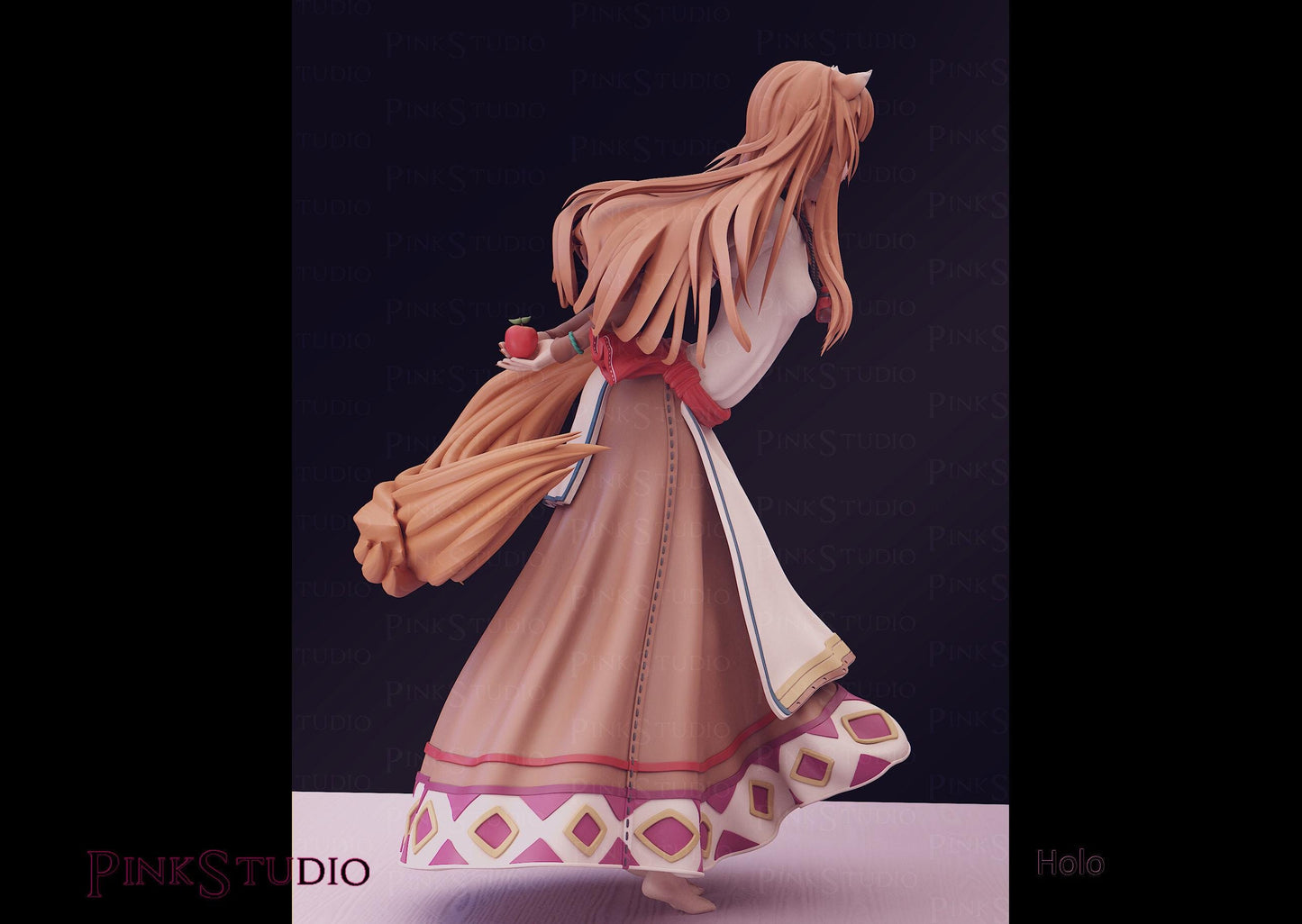 Holo Inspired Fanart Spice and Wolf Resin Model Kit 17cm