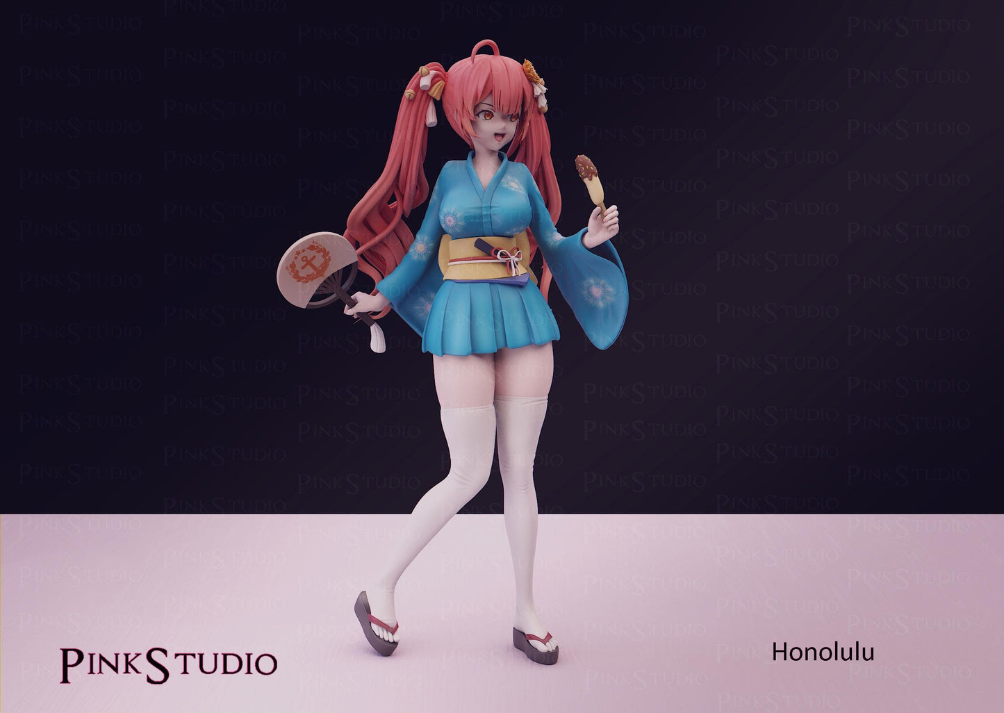 Azur Lane Inspired Fanart Honolulu Resin Model Kit 20cm