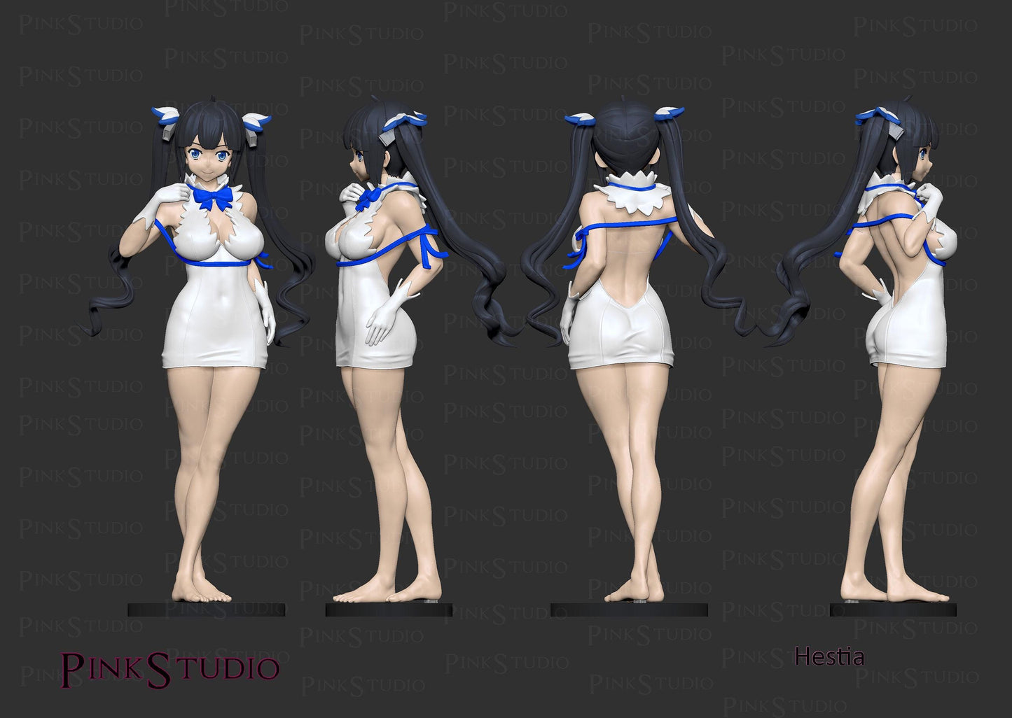 Danmachi Inspired Fanart Hestia Resin Model Kit 18cm