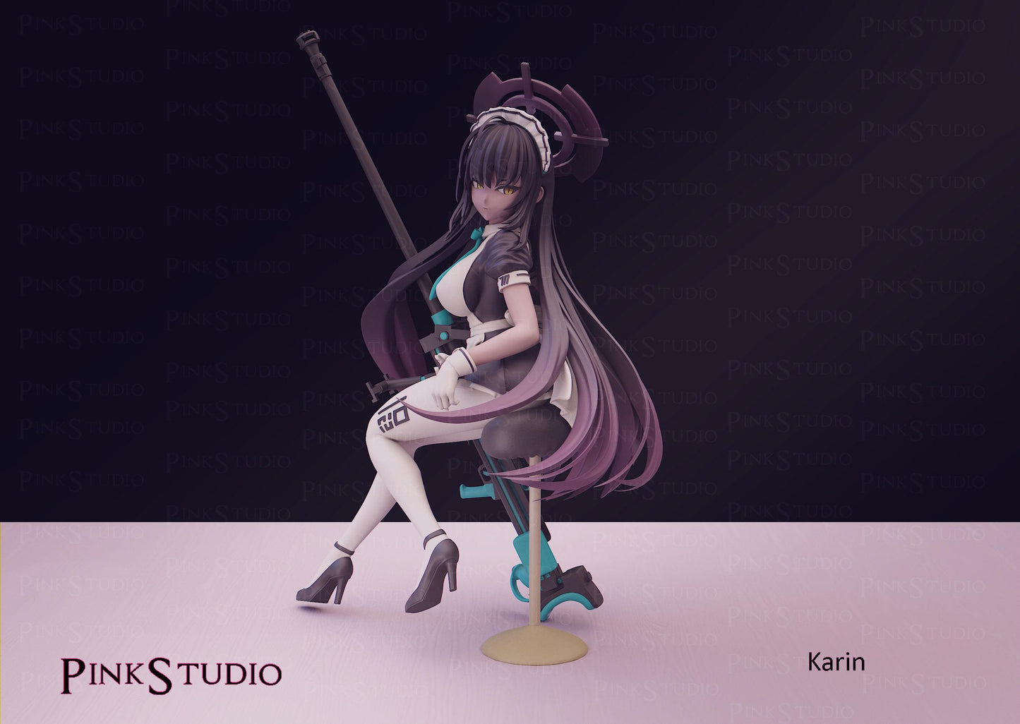 Blue Archive Inspired Fanart Karin Resin Model Kit 14.5cm