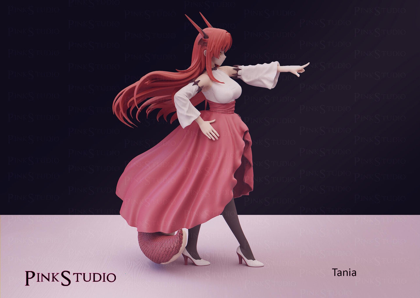 Beast Tamer Inspired Fanart Tania Resin Model Kit 19cm