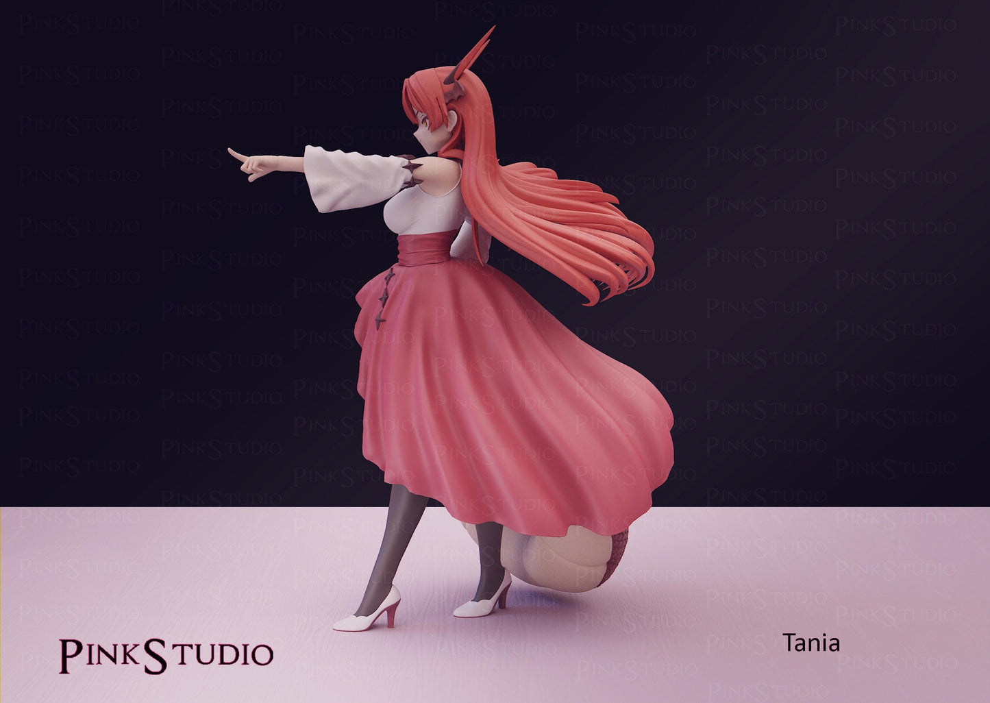 Beast Tamer Inspired Fanart Tania Resin Model Kit 19cm