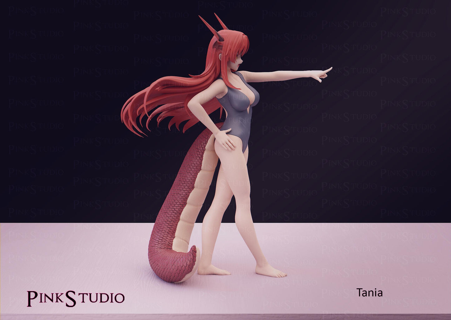 Beast Tamer Inspired Fanart Tania Resin Model Kit 19cm