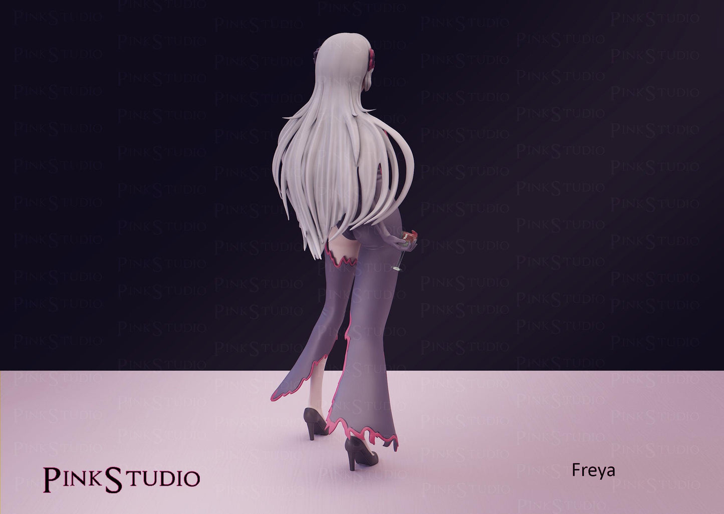 Danmachi Inspired Fanart Freya Resin Model Kit 19cm
