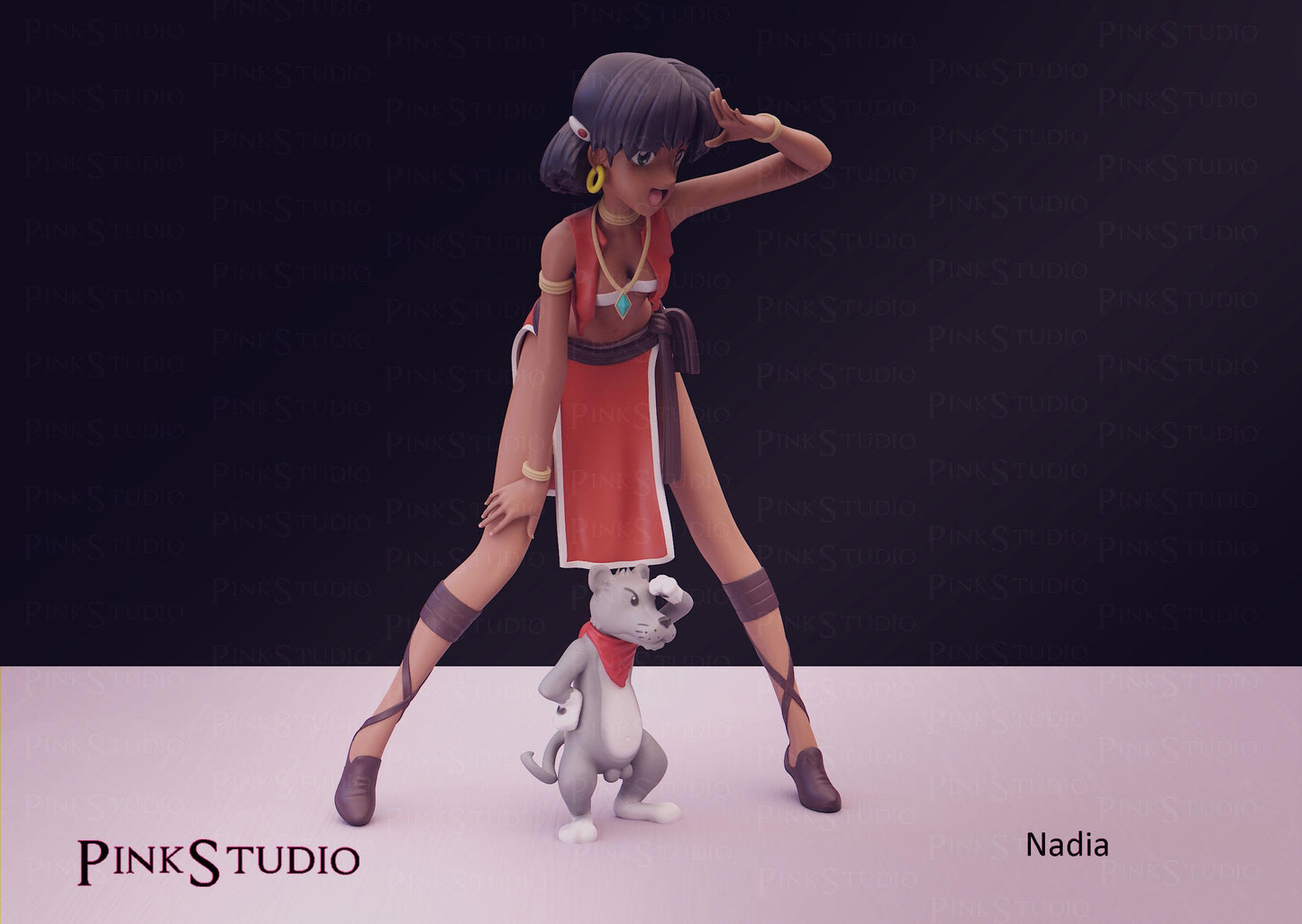 The Secret of Blue Water Inspired Fanart Nadia Resin Model Kit 16cm