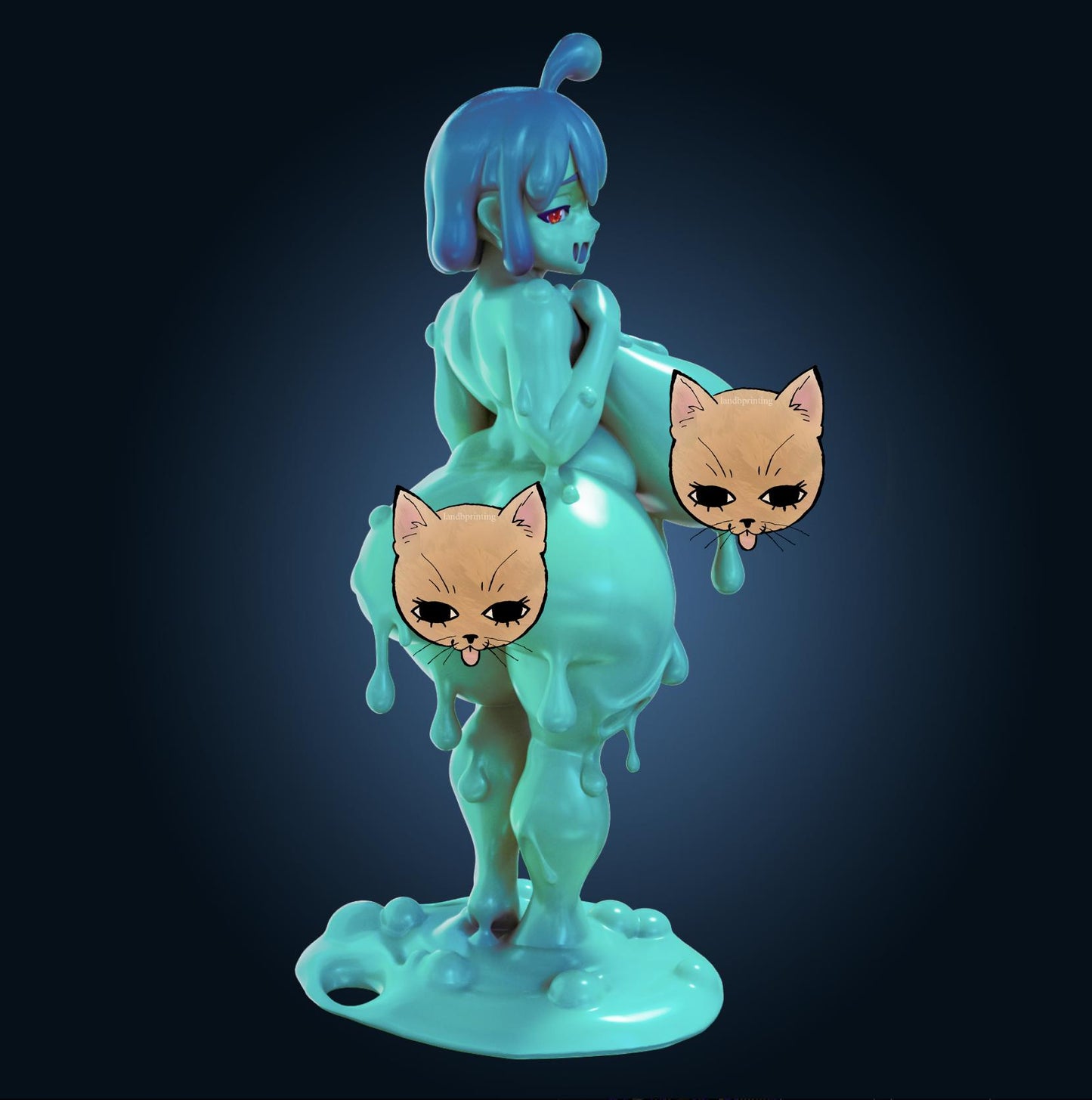 Slime Girl Thick Waifu Resin Model Kit Designed by Officer Rhu