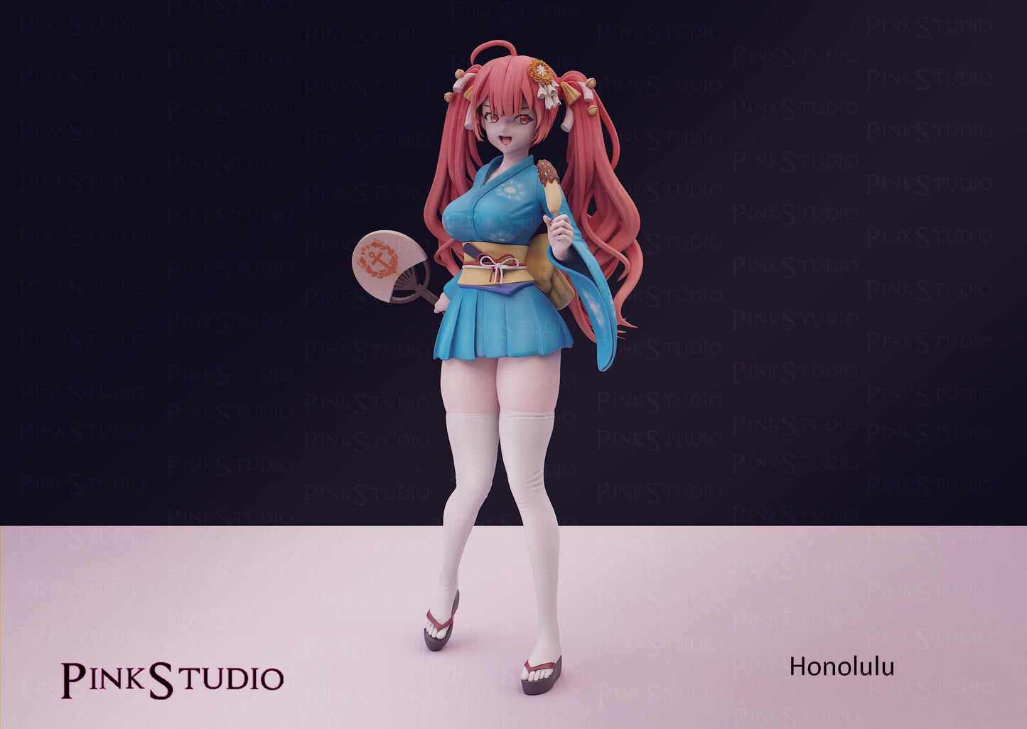Azur Lane Inspired Fanart Honolulu Resin Model Kit 20cm