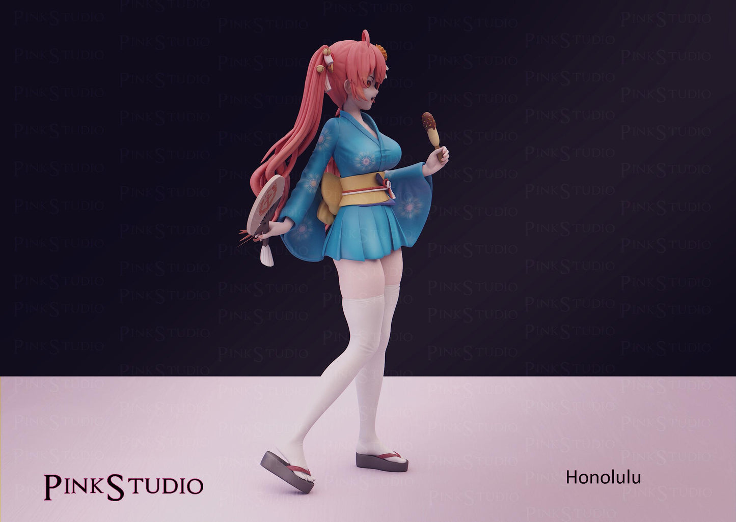 Azur Lane Inspired Fanart Honolulu Resin Model Kit 20cm