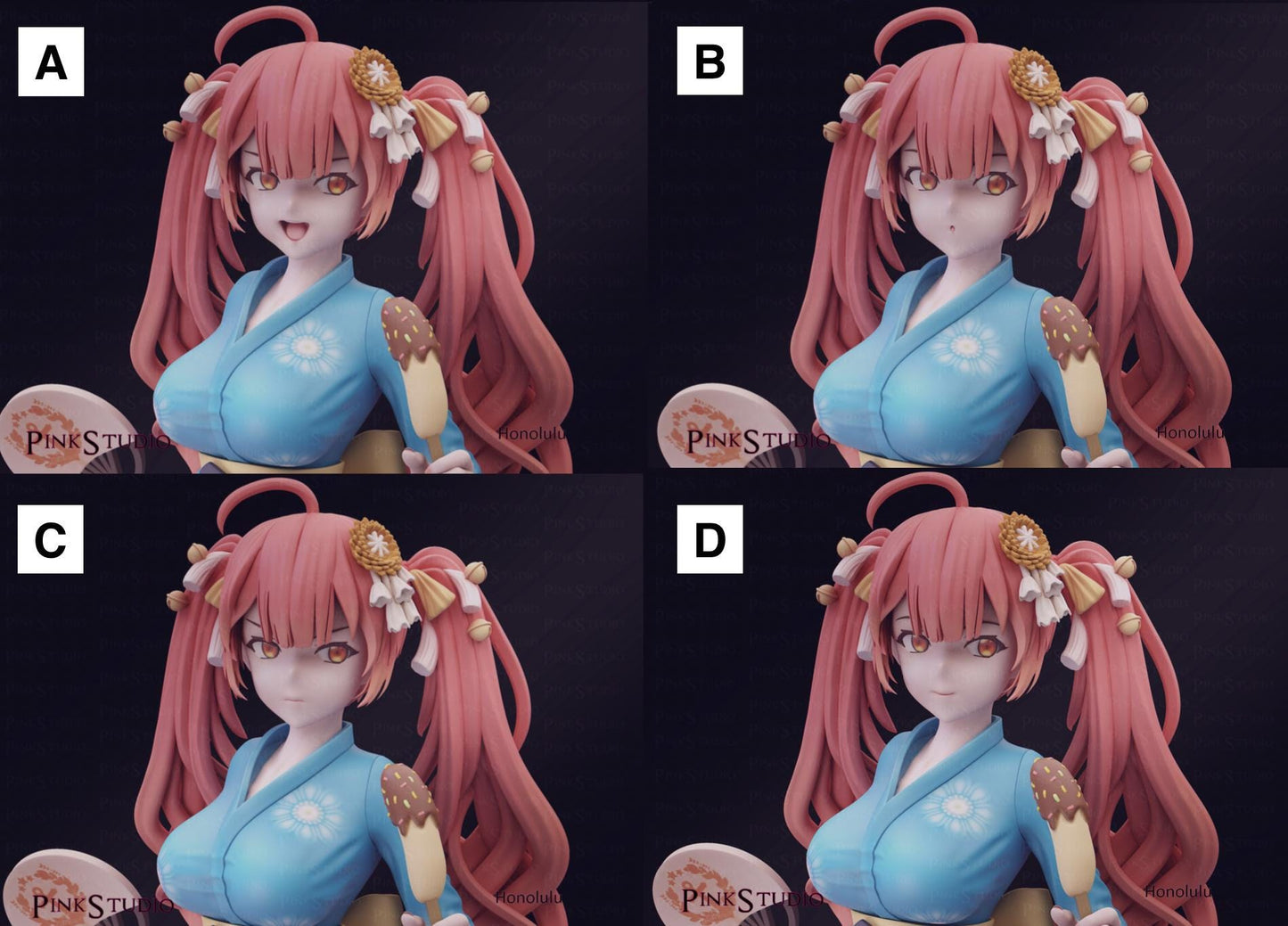 Azur Lane Inspired Fanart Honolulu Resin Model Kit 20cm