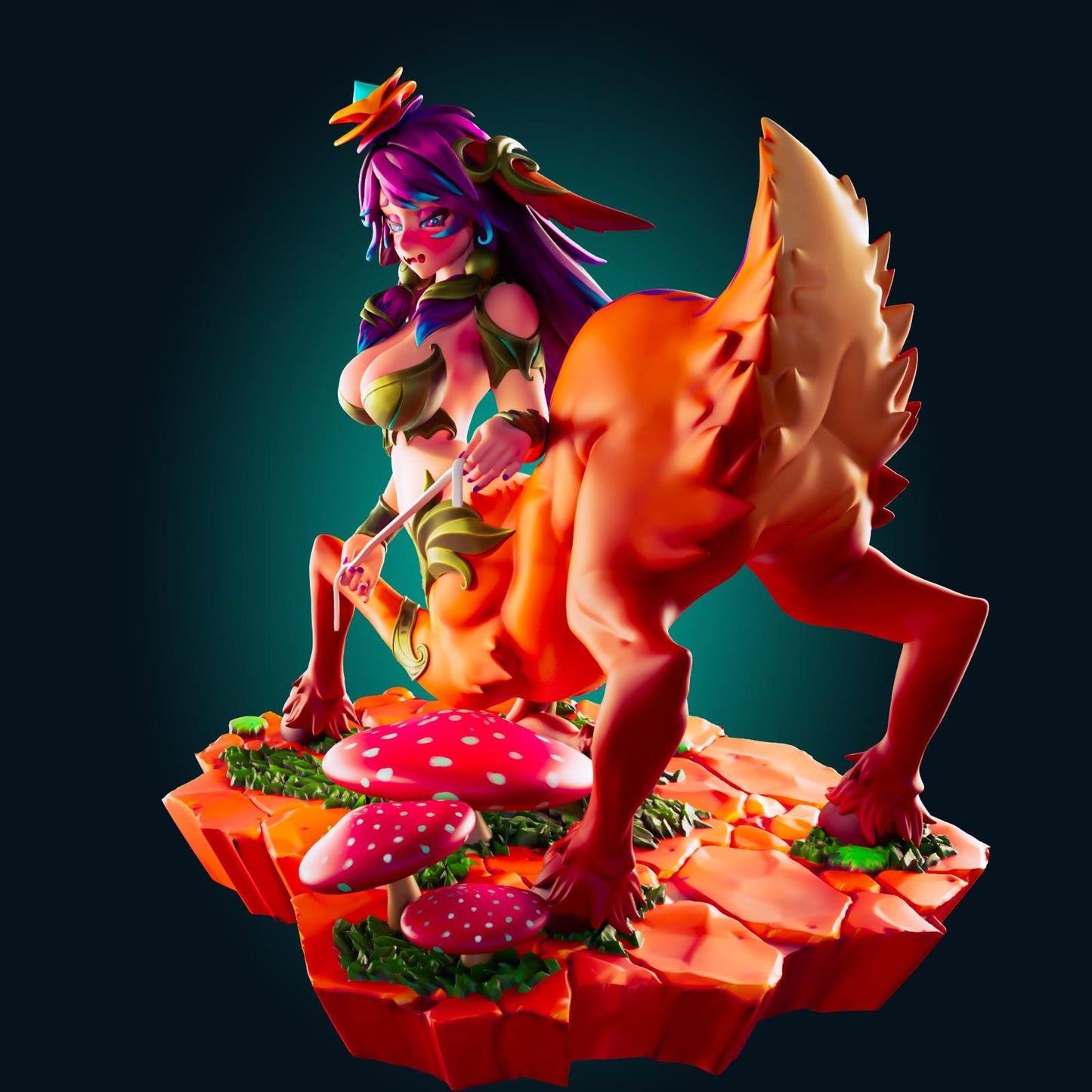 Lillia Fawn Girl LoL Inspired Resin Model Kit Designed by Officer Rhu