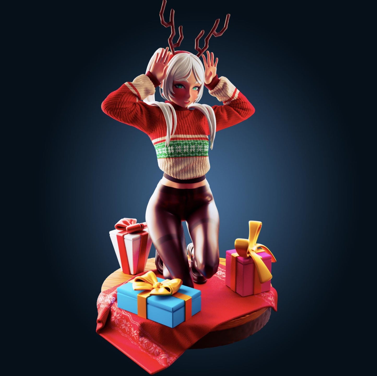 Sousou No Frieren Christmas Inspired Fanart - Designed by Officer Rhu