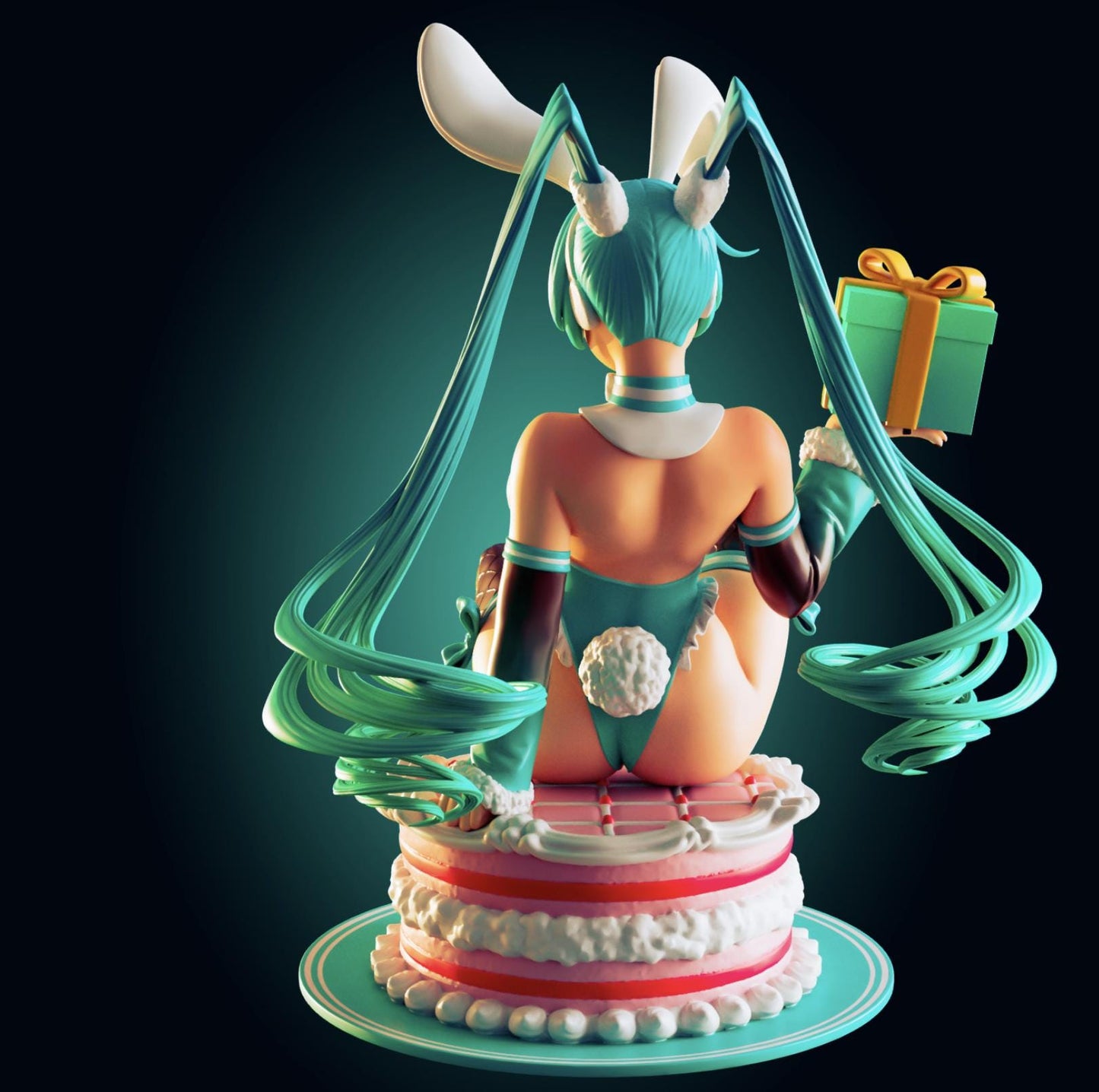 Hatsune Miku Inspired Bunny Girl Resin Model Kit - Designed by Officer Rhu