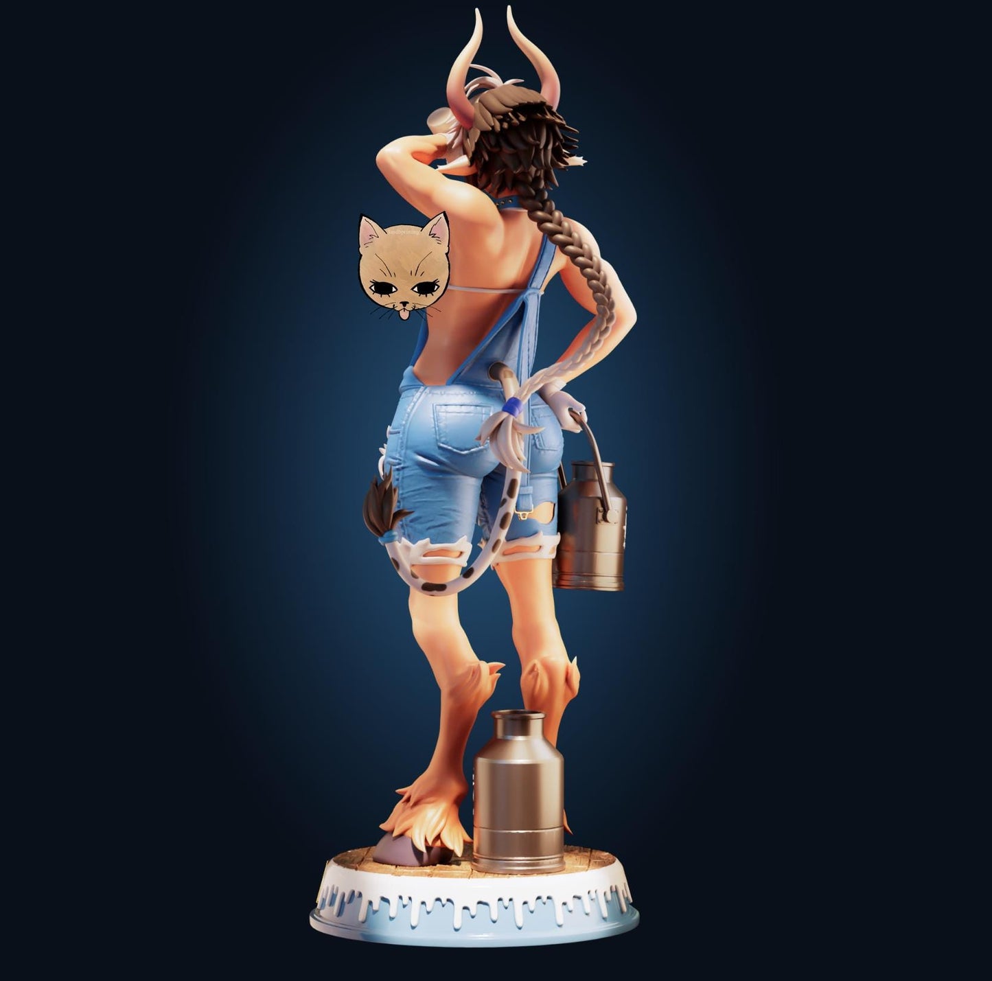 Cathyl Inspired Minotaur Cow Girl Resin Model Kit - Designed by Officer Rhu