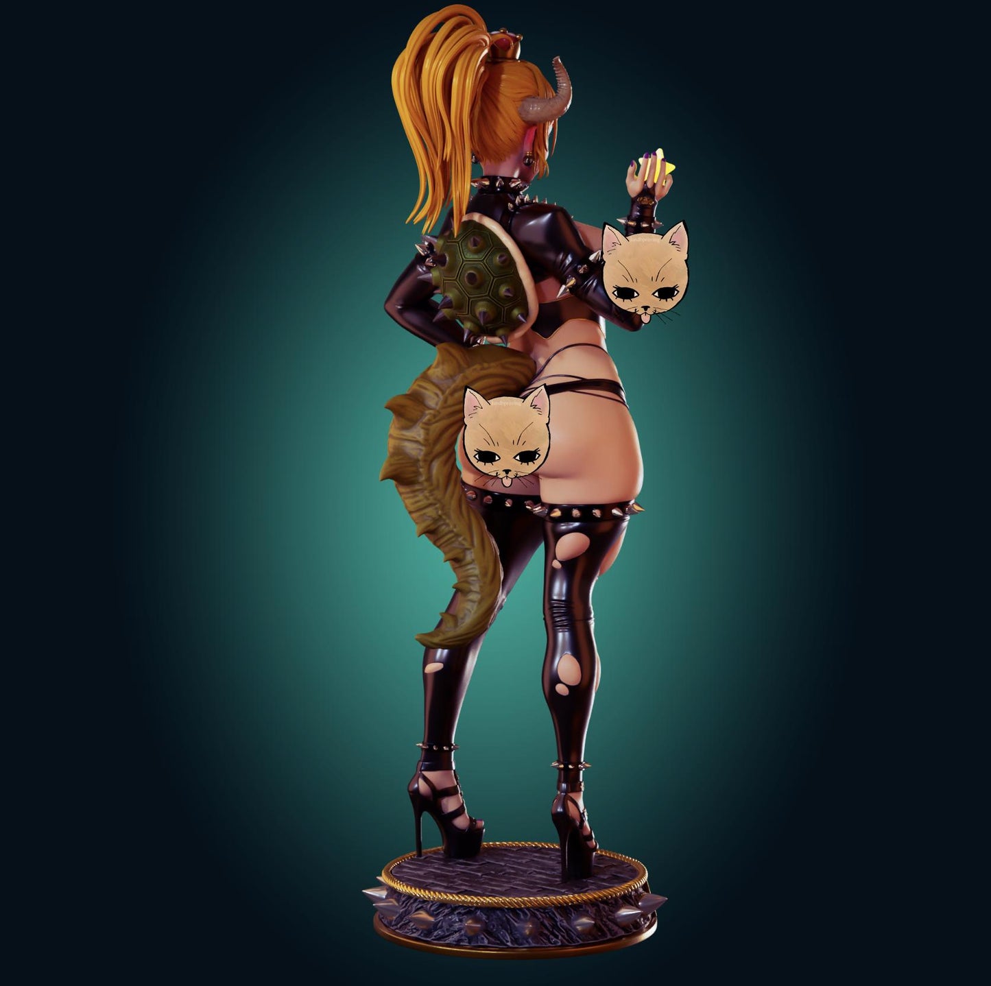 Bowsette Inspired Resin Model Kit - Designed by Officer Rhu