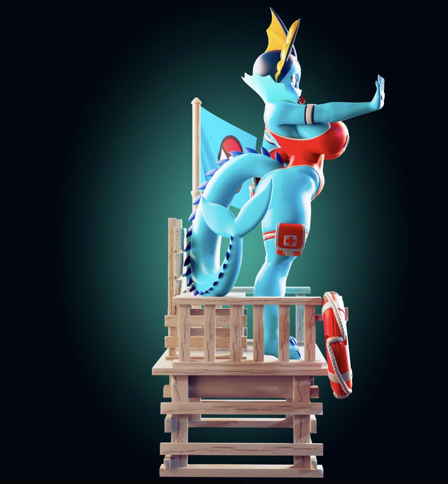 Water Monster Girl Resin Model Kit - Designed by Officer Rhu