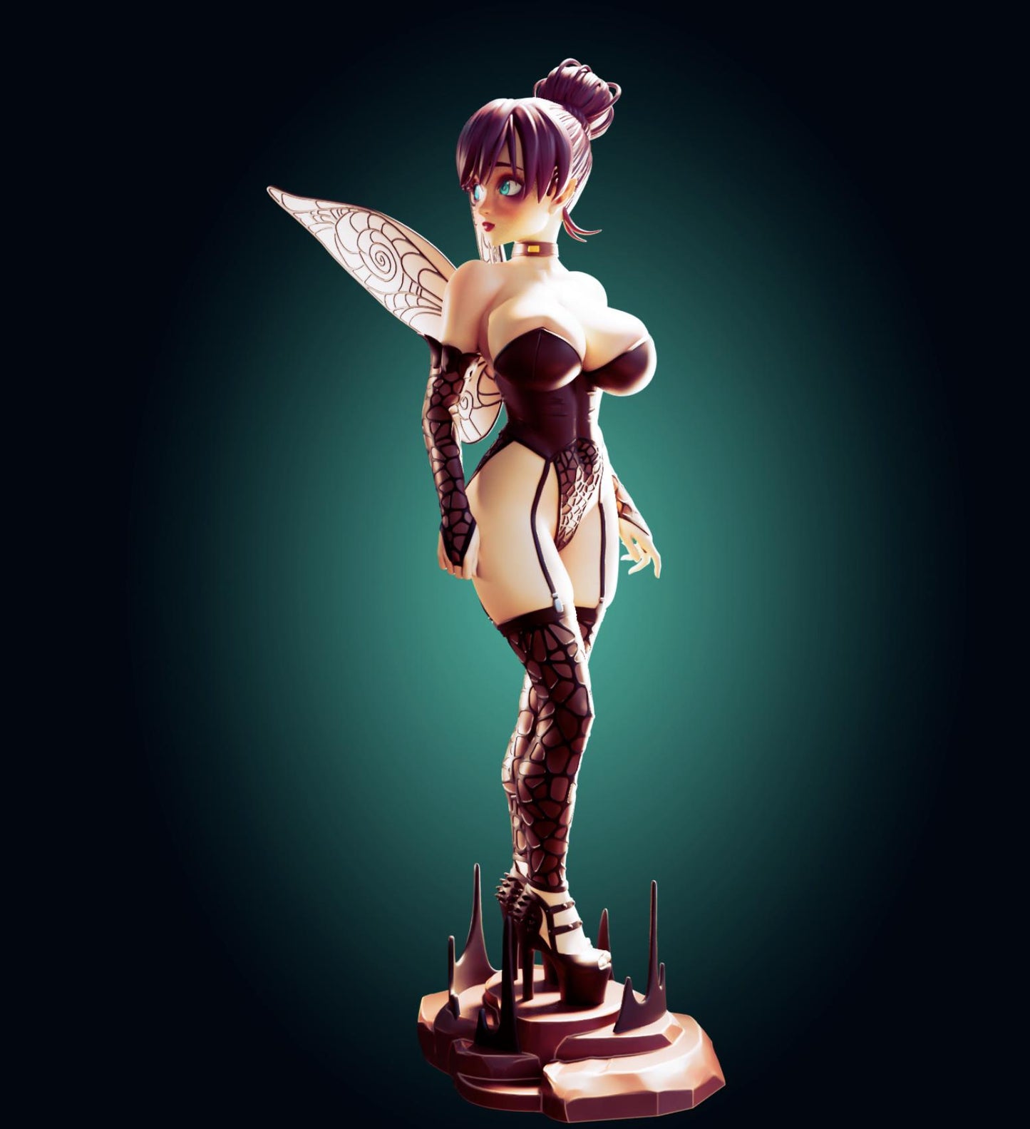 Goth Fairy Girl Resin Model Kit - Designed by Officer Rhu