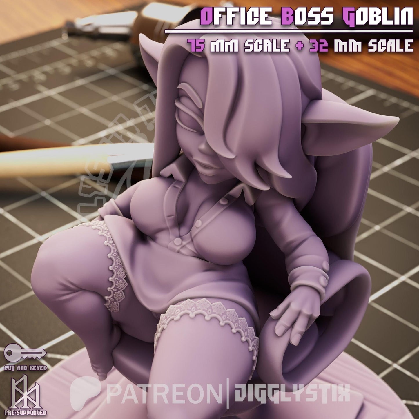Office Boss Goblin Mini - 32mm or 75mm - Jigglystix