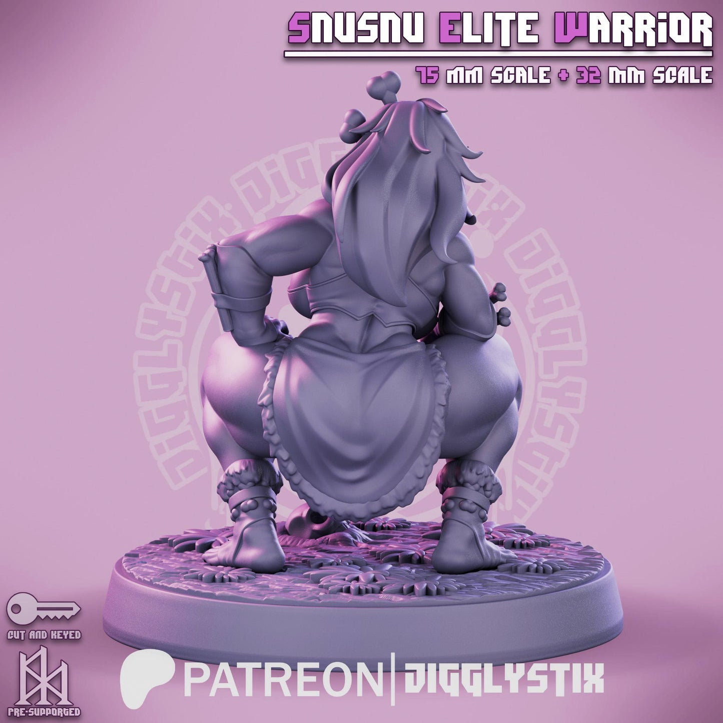 Amazonian Elite Warrior - 32mm or 75mm - Jigglystix