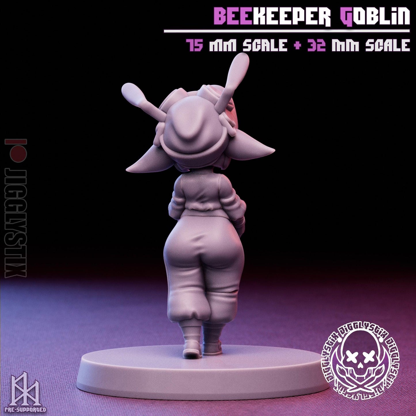 Beekeeper Goblin Girl Mini - 32mm or 75mm - Jigglystix