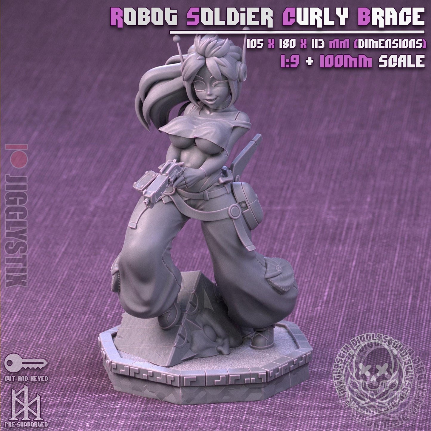 Robot Soldier Curly Brace Model Kit - 1:9 or 100mm - Jigglystix