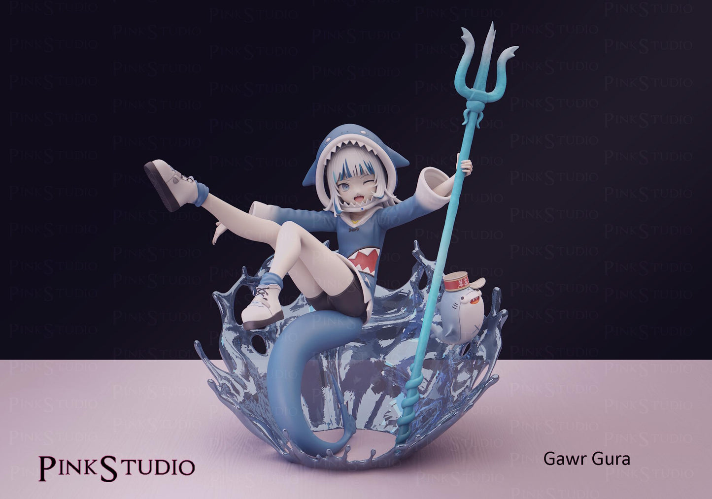 Gawr Gura Inspired Model Kit | 3D Resin Print Figurine