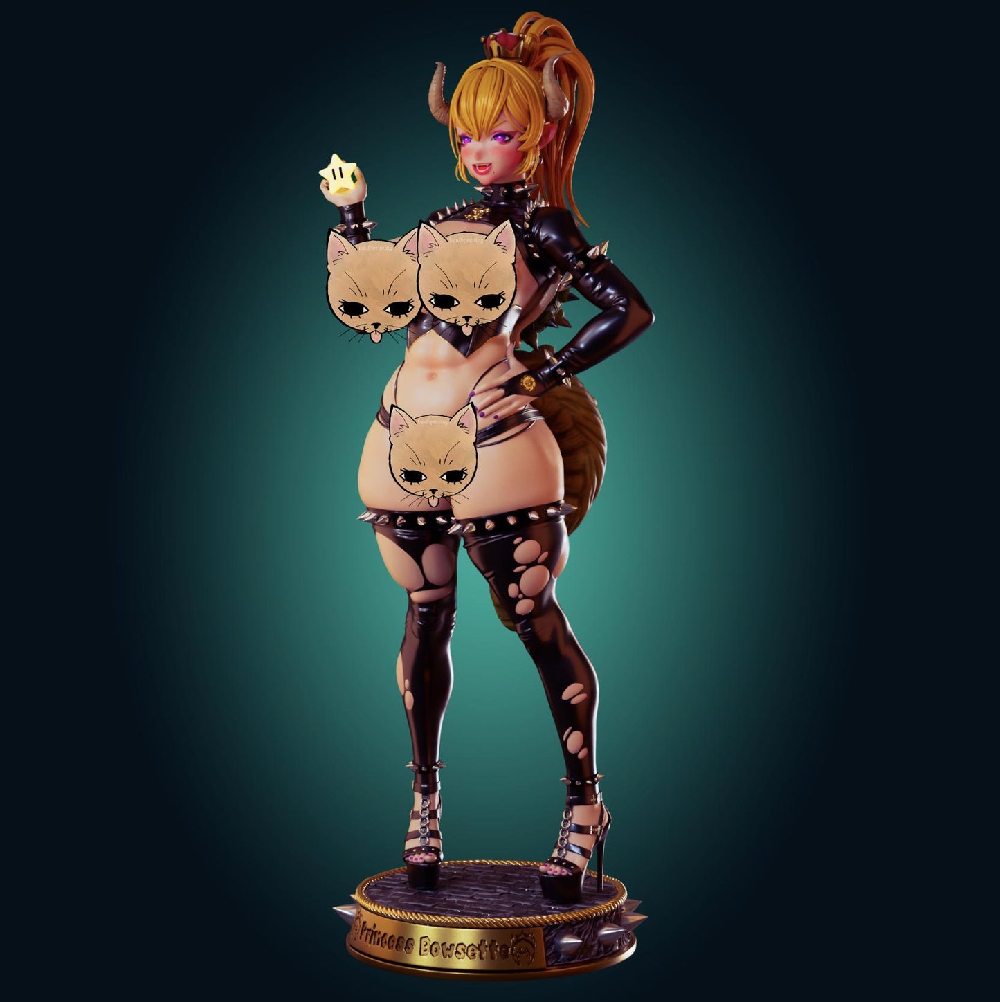 Bowsette Inspired Resin Model Kit - Designed by Officer Rhu
