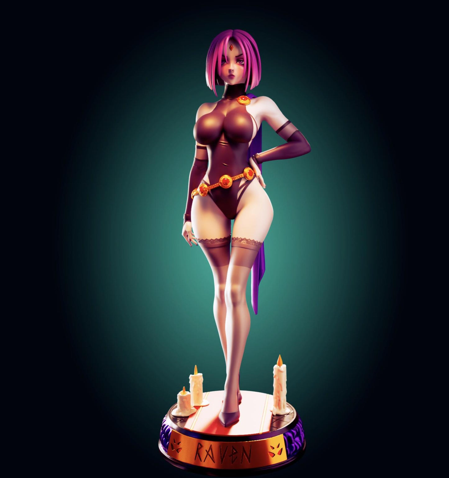 Goth Girl Resin Model Kit - Designed by Officer Rhu