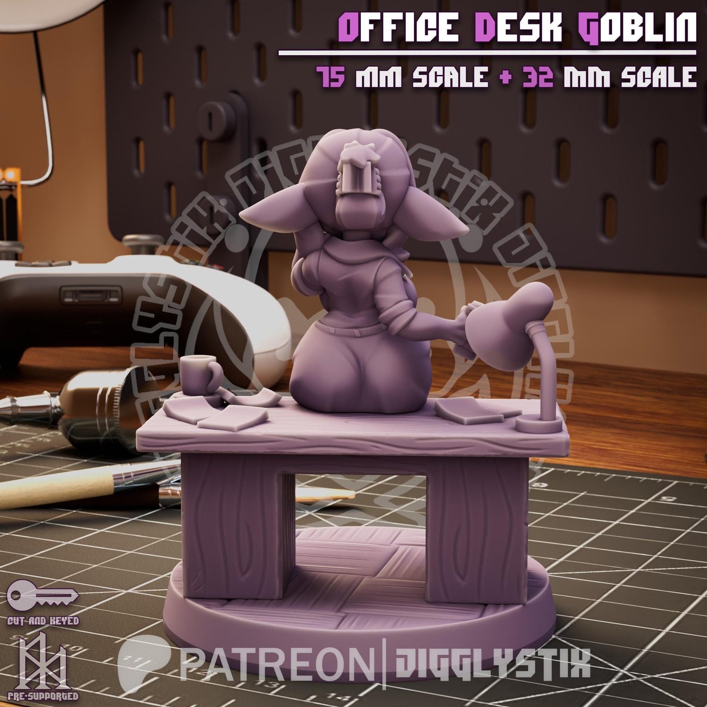 Desk Goblin Mini - 32mm or 75mm - Jigglystix