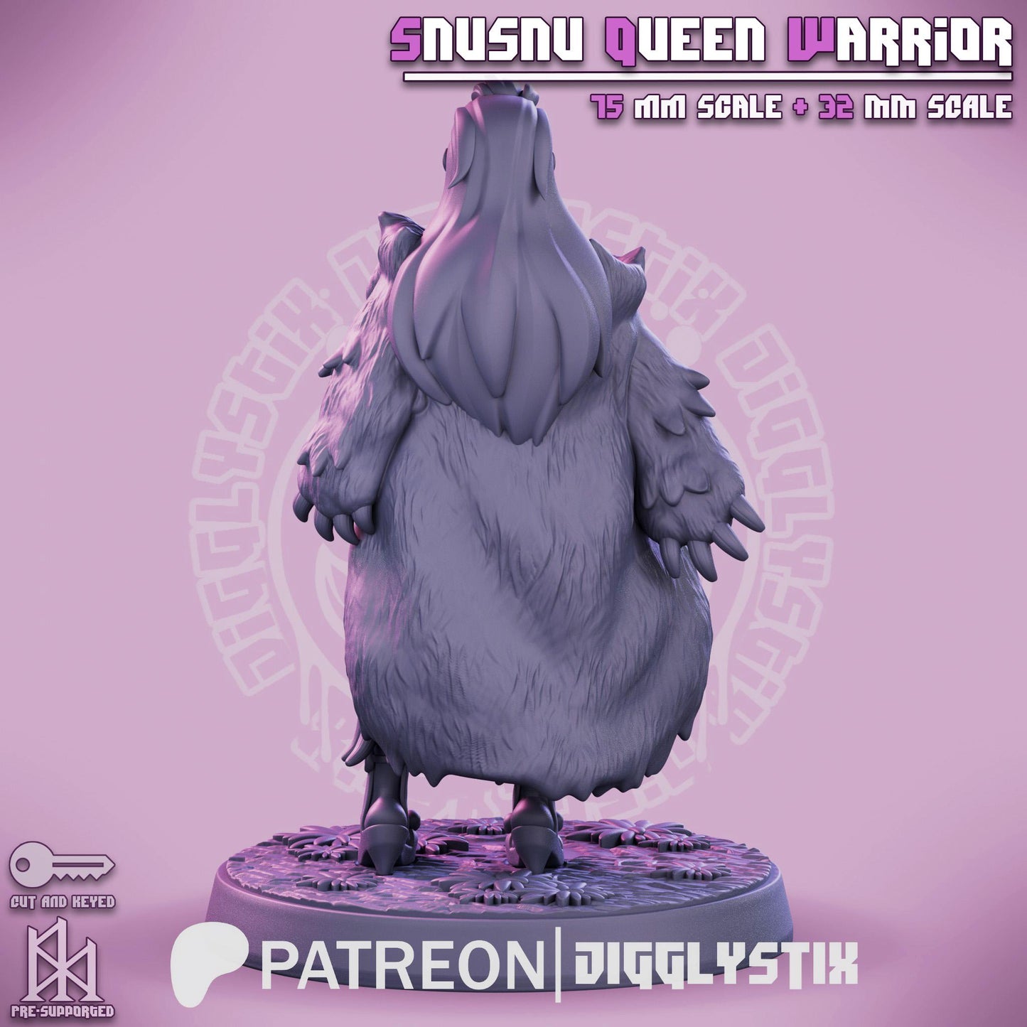 Amazonian Warrior Queen - 32mm or 75mm - Jigglystix