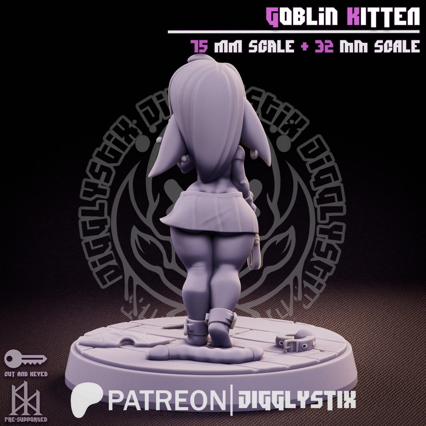 Goblin Kitten Mini - 32mm or 75mm - Jigglystix