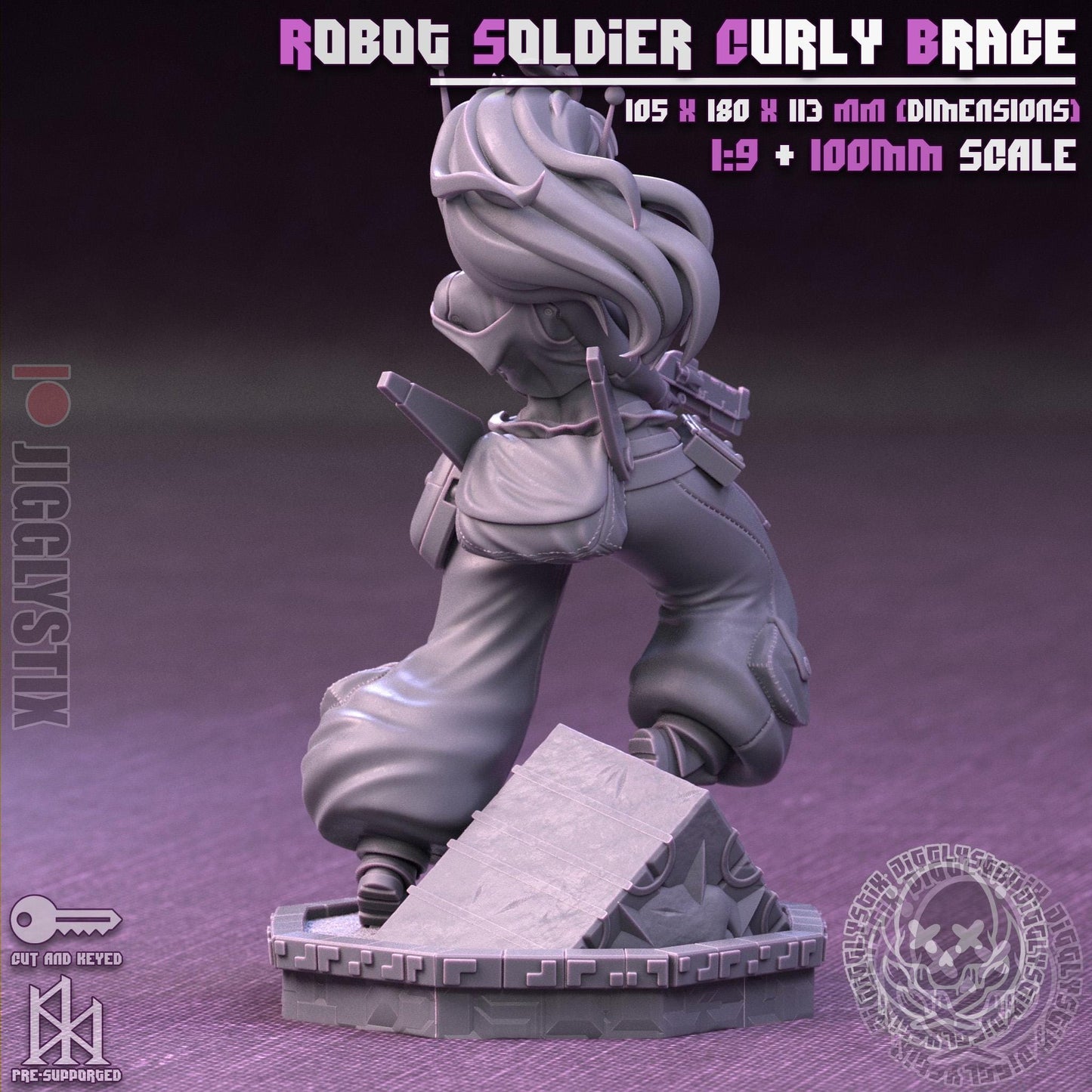 Robot Soldier Curly Brace Model Kit - 1:9 or 100mm - Jigglystix