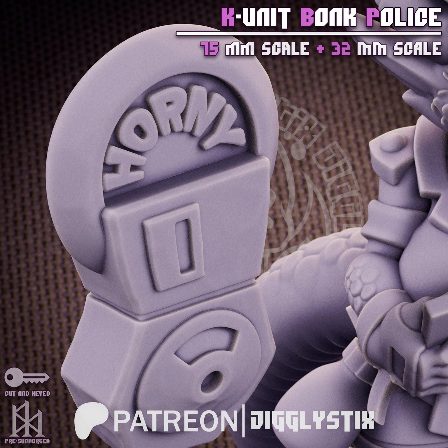 Kobold Cop Pin Up Miniature | Jigglystix