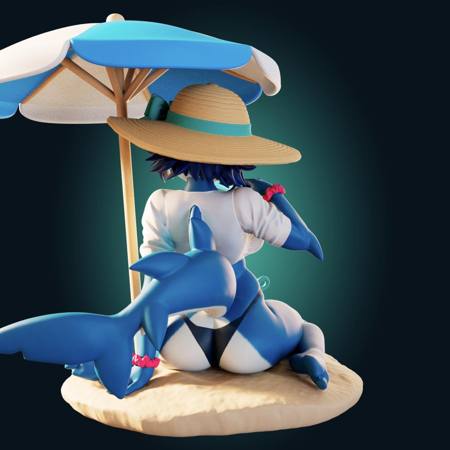 Shark Girl Model Kit | 3D Resin Print Figurine | Officer Rhu
