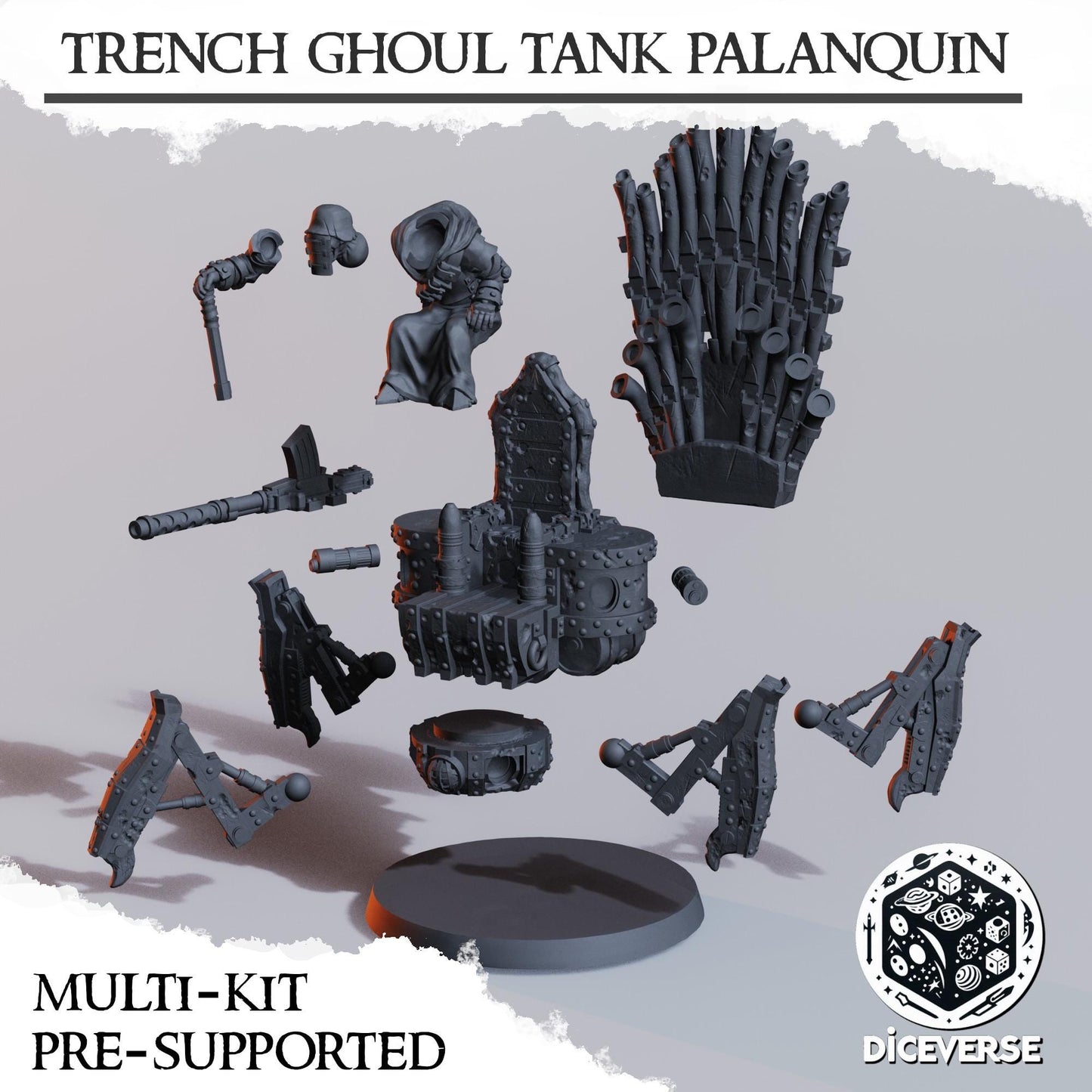 Trench Ghoul Tank Palanquin | Trench Crusade | Diceverse