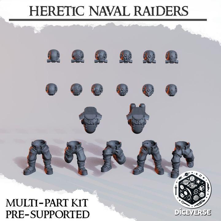 Naval Heretic Raiders | 32mm Scale | Trench Crusade | Diceverse