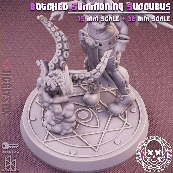 Botched Summoning Succubus Pin Up Miniature | Jigglystix