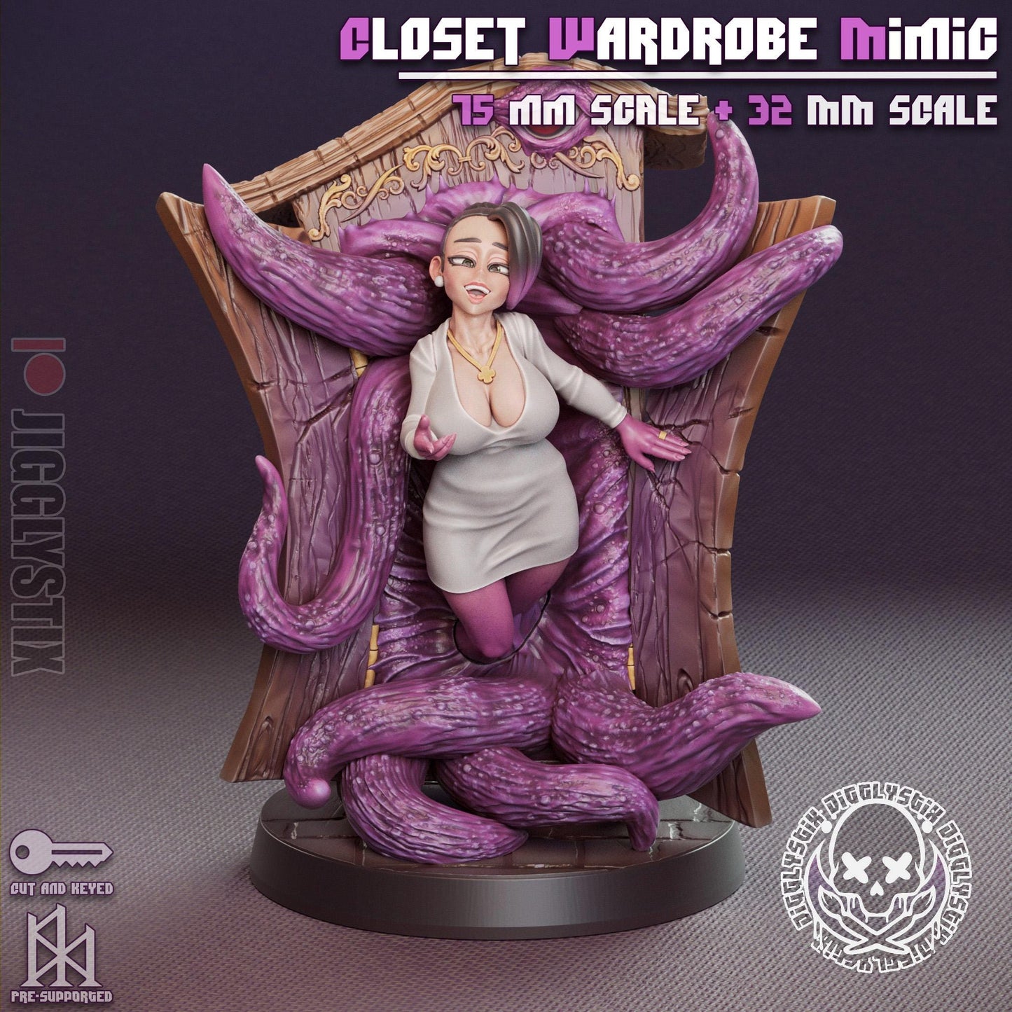 Closet Wardrobe Mimic Pin Up Miniature | Jigglystix