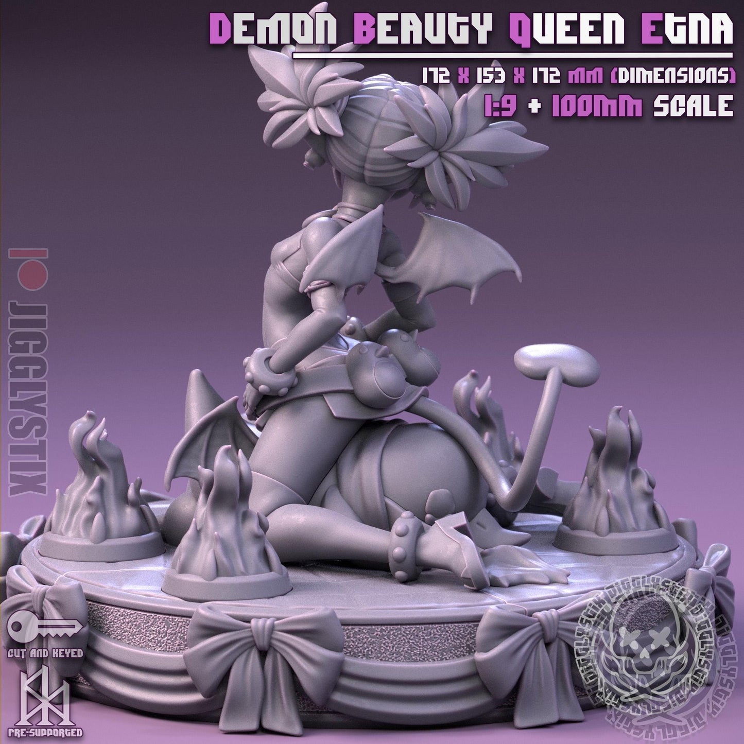 Demon Beauty Queen Etna Inspired Pin Up Model Kit | Jigglystix