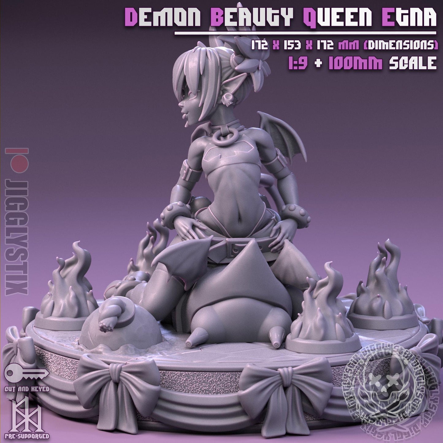 Demon Beauty Queen Etna Inspired Pin Up Model Kit | Jigglystix