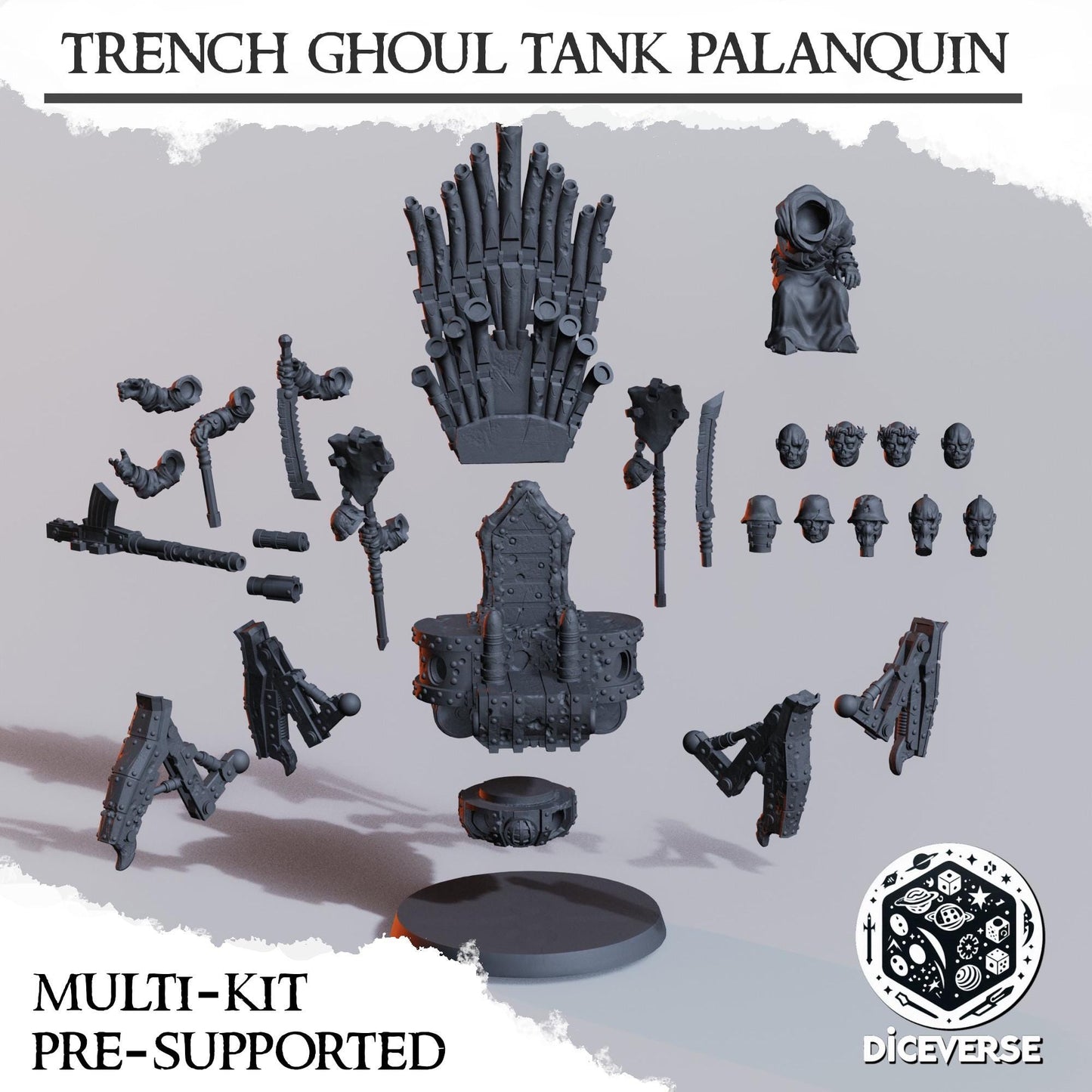 Trench Ghoul Tank Palanquin | Trench Crusade | Diceverse