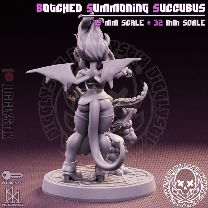Botched Summoning Succubus Pin Up Miniature | Jigglystix